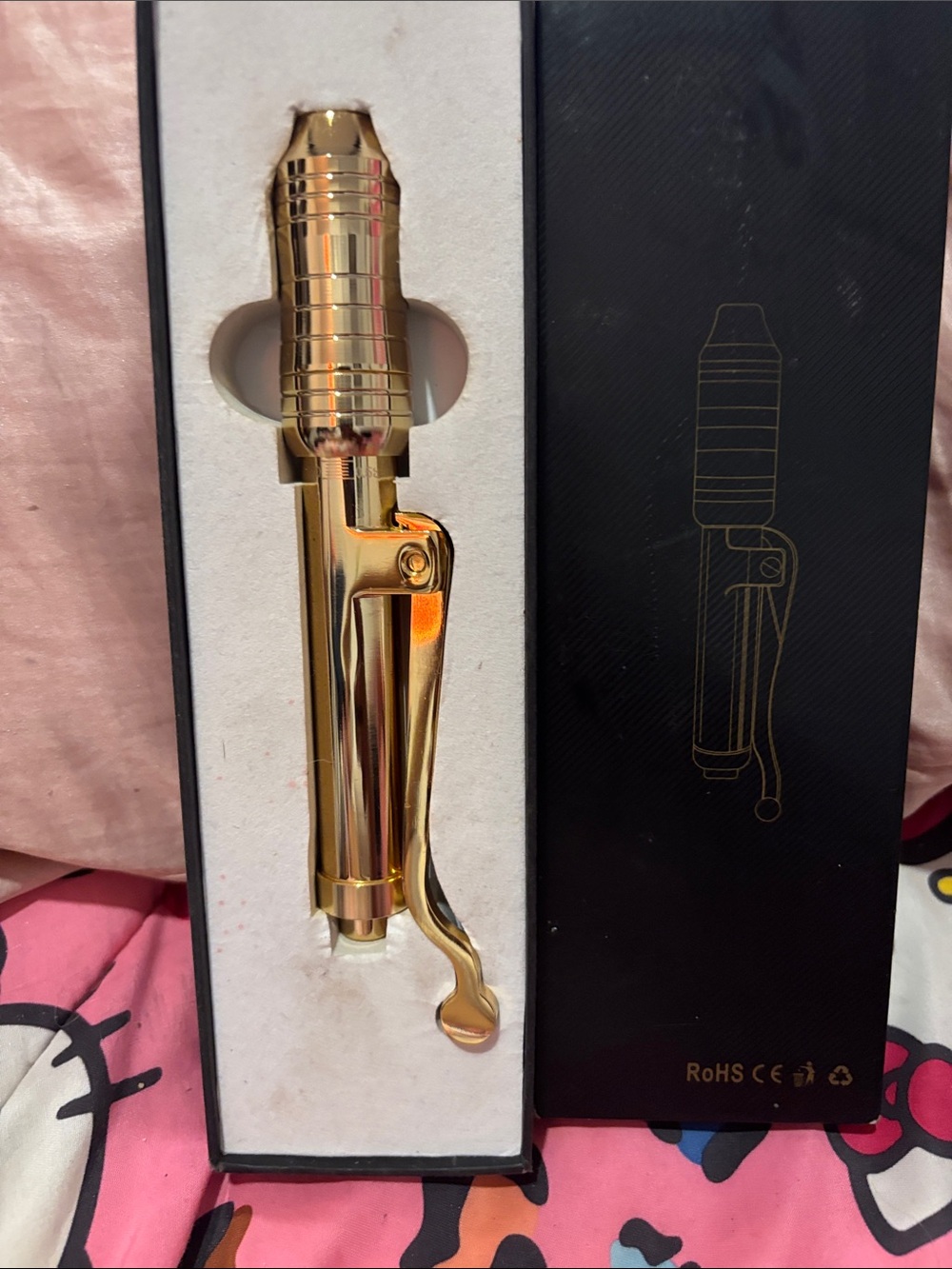Gold Hyaluron pen needle-free injection device for lips and anti aging